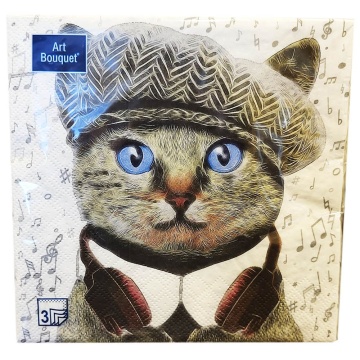 Салфетка Art Bouquet "Меломан" 33*33см, 20шт., 3-х слойная