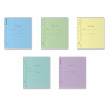 Тетрадь А5 18л кл. Erich Krause "Классика", ассорти, с линовкой