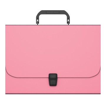 Портфель пластиковый ErichKrause Diagonal Pastel, FC, розовый (в пакете по  1шт.)