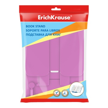 Подставка для книг пластиковая ErichKrause Neon Solid, розовый
