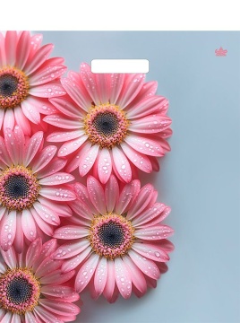 Пакет 45*38см (60мк) с вырубной укрепл. ручкой "Герберы Шанис" Ламинат