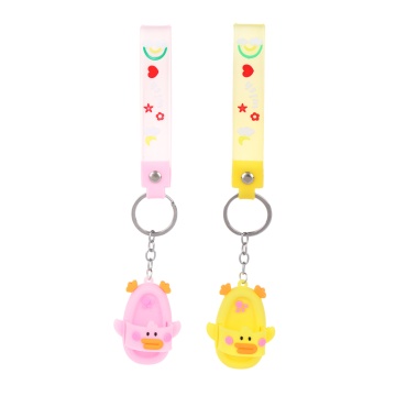 Брелок для ключей "Тапочки - уточки" 5*6см