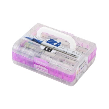 Набор маркеров акриловых 12цв. кистевидн. "Sketch and Art" 1-6мм, увеличенный объем