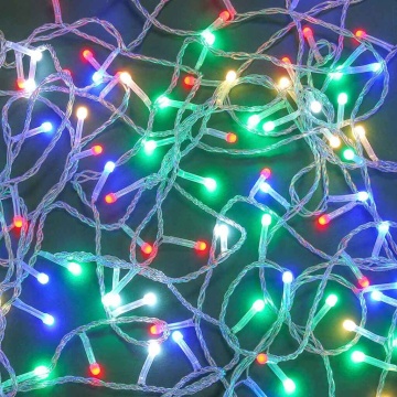 Гирлянда электрическая 10м 120LED светодиодная, нить, 8 режимов, 220В, мультицвет