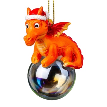 Украшение ErichKrause Decor Дракон на шаре 8см