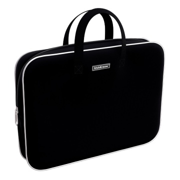 Папка текстильная на молнии ErichKrause с ручками Black, A4+