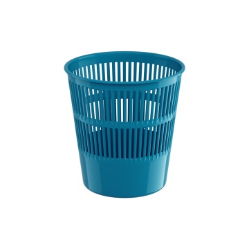 Корзина для бумаг сетчатая пластиковая ErichKrause Vivid, 9л, бирюзовый