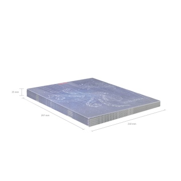 Тетрадь общая ученическая с пласт. обл. на скобе ErichKrause Галактика, ассорти, текстура песок, А4,