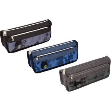 Пенал-косметичка (210*85*55) молния, ткань"Compass"", карман обьемный,с компасом ,на 50пр.