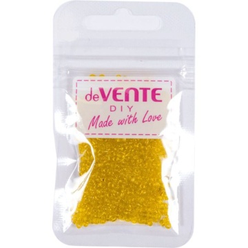 Бисер круглый "deVENTE. Glass"  2 мм, 10гр, стекло, прозрачн., желтый