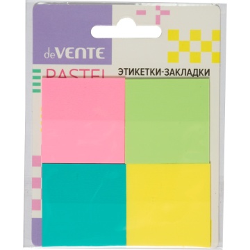 Бумага с липким краем (38*38мм) 20л* 4 пастельных цвета