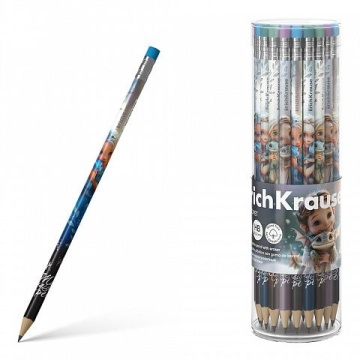 Карандаш Magic Pet HB, круглый с ластиком, тубус