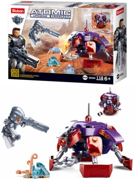 Конструктор пластм. Sluban "Атомная буря. Защитник" 118 дет.