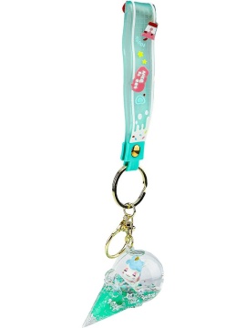 Брелок "Мороженое" ПВХ, жидкий центр 7*4см