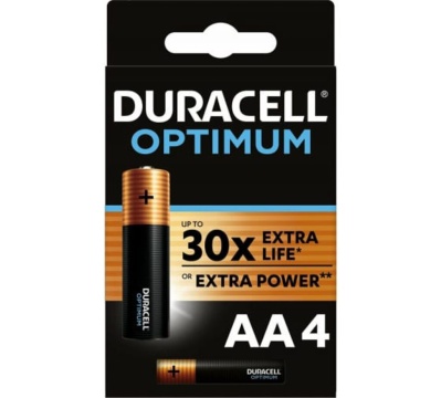 Батарейка LR-06 (АА) DURACELL OPTIMUM, блистер, цена за 1 шт