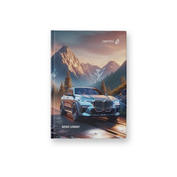 Блокнот А6 7БЦ  64л "Горными дорогами" кл., мат.лам.