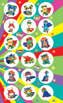 Наклейки-оценки 9*15см "Животные Супермены"