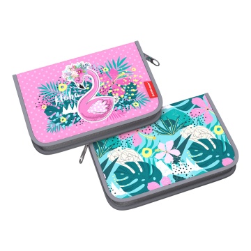 Пенал-книжка без наполнения ErichKrause 135x205x30мм Rose Flamingo