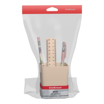 Набор настольный пластиковый ErichKrause Пудра, розовый