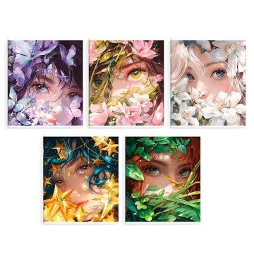 Тетрадь, 48 л, клетка, арт. 66697. 10 ВОЛШЕБНЫЙ САД .А5+, мягкий переплёт (2 скобы), обложка - выборочный ТВИН лак, мелованный картон 190 г.м², Упаковка Ассорти.