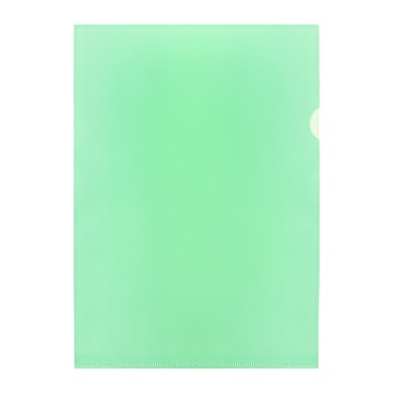 Папка уголок А4 прозр. плотн. 0,15мм зелёная