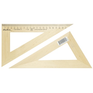 Угольник деревянный 30*230 УЧД штрихкод