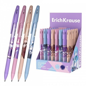 Ручка шар. EK R-301 Stick&Grip Manga 0,7мм, синяя