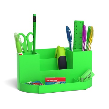 Набор настольный пластиковый ErichKrause Victoria, Neon Solid, зеленый