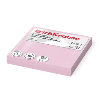 Бумага с липким краем (76*75мм) 100л, розовый