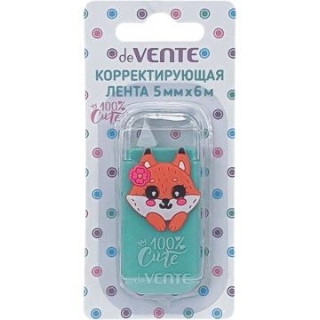 Корректирующая лента deVENTE.100% Cute. Fox, 5мм*6м