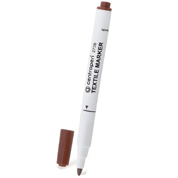 Маркер по ткани "Centropen textil", 1,8мм  коричневый