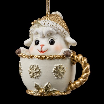 Украшение ErichKrause Decor Овечка в чашке 6см