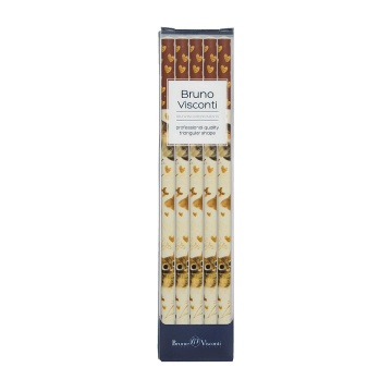 Набор карандашей ч/гр BV  5шт. "Love me. Котики. Счастье" НВ