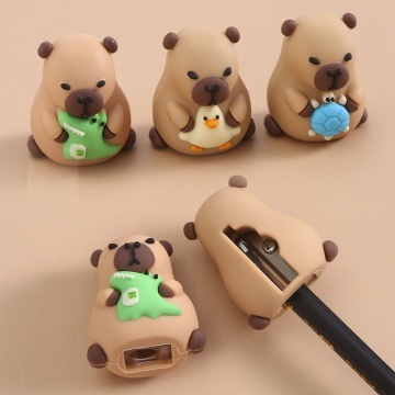 Точилка пласт. Capybara" 30x37x28 мм с покрытием Velvet Touch