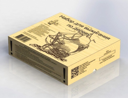 Набор для выжигания с прибором 21*15см , аппарат, 12 досок