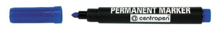 Маркер перманентный 2,5мм  синий Centropen