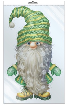 Плакат фигурный 20*30см "Гномик в шапке"