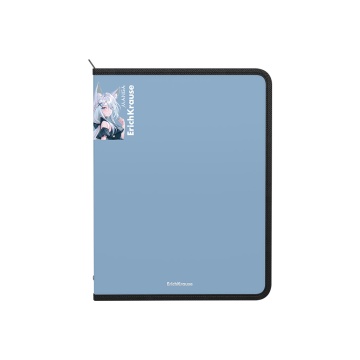 Папка для тетрадей на молнии пластиковая ErichKrause Soft Manga, A4+, ассорти (в пакете по 4 шт.)