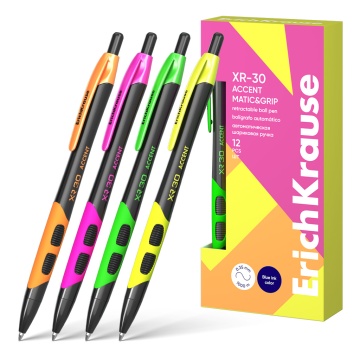 Ручка шар. автоматическая EK XR-30 Matic&Grip Accent 0.7, цвет чернил синий