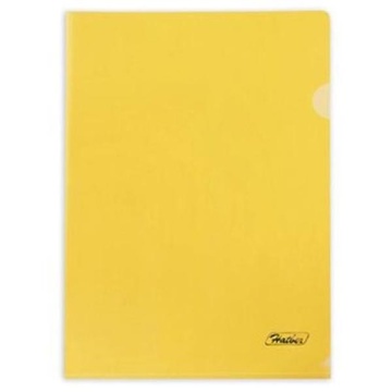 Папка уголок А4 0,18мм тонированный желтый