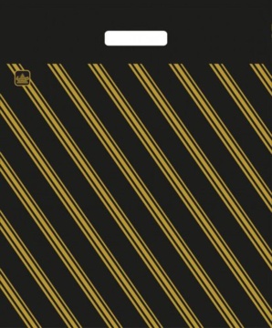 Пакет 47*40см (55мк) с вырубной ручкой "Золотая полоса" ПВД