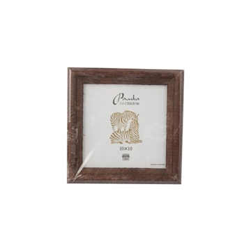 Фоторамка дерево 10*10см. 1702 (Темно-коричневая)