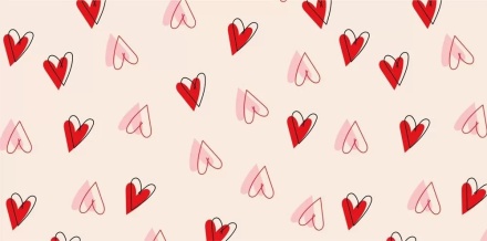 Конверт для денег "Сердечки"