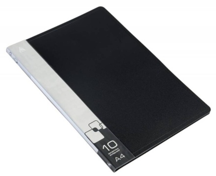 Папка файл А4  10лист 0,60мм черная