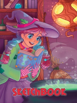 СКЕТЧБУК А-5 40л. АНИМЕ. МАГИЯ