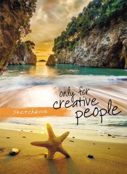 Скетчбук А5 48л., склейка, 80гр.м2 "МИКС-495 Ассорти в спайке"