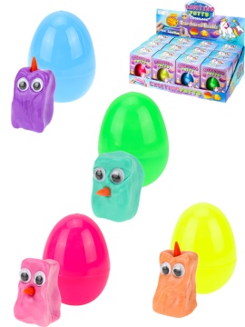 Жвачка для рук в яйце 12см, меняет цвет при нагреве