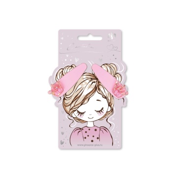 Набор заколок для волос "Феникс+. Короны" 2шт., 5,5см