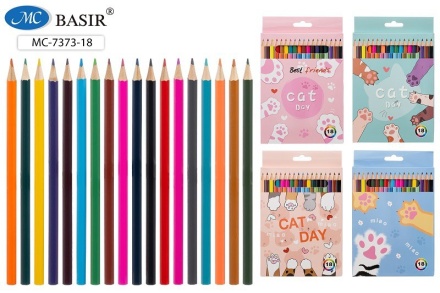 Карандаши цветные  "ЛАПКИ"; деревянные, 24 цв.