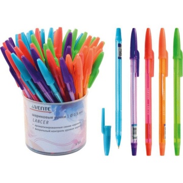 Ручка шар. deVENTE "Lancer", 0,5мм, аромат. чернила, синяя, ассорти